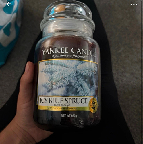 Yankee candle icy - candle, blue